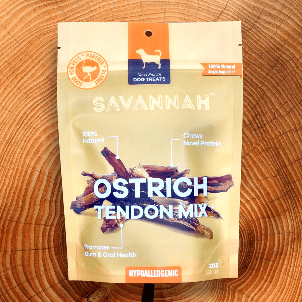 Light Chewer Medium Box — 8 Ostrich Treats for Gentle Chewers