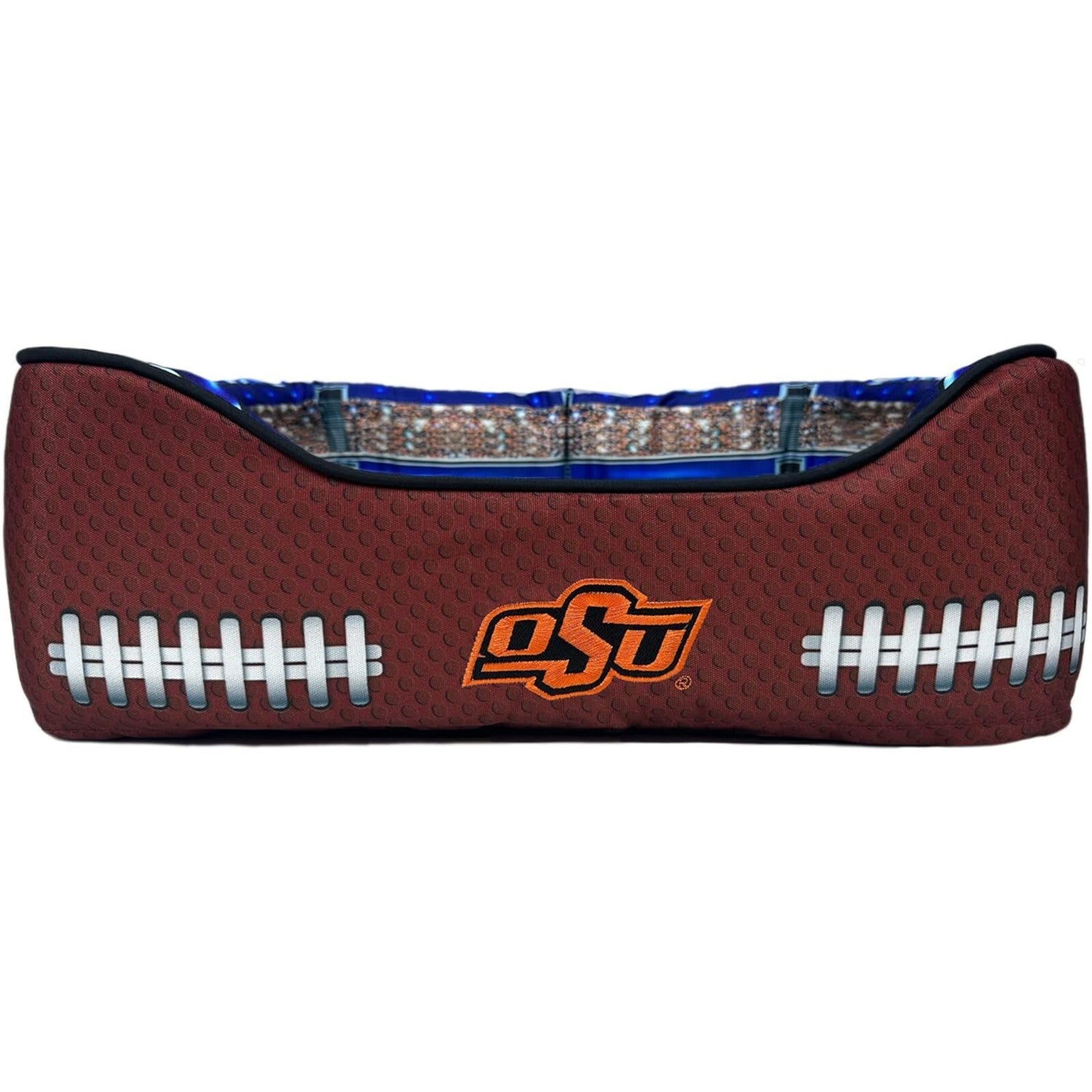 Pets First NCAA Football Stadium Pillow Bed for Dogs & Cats Sporty Dog Bed