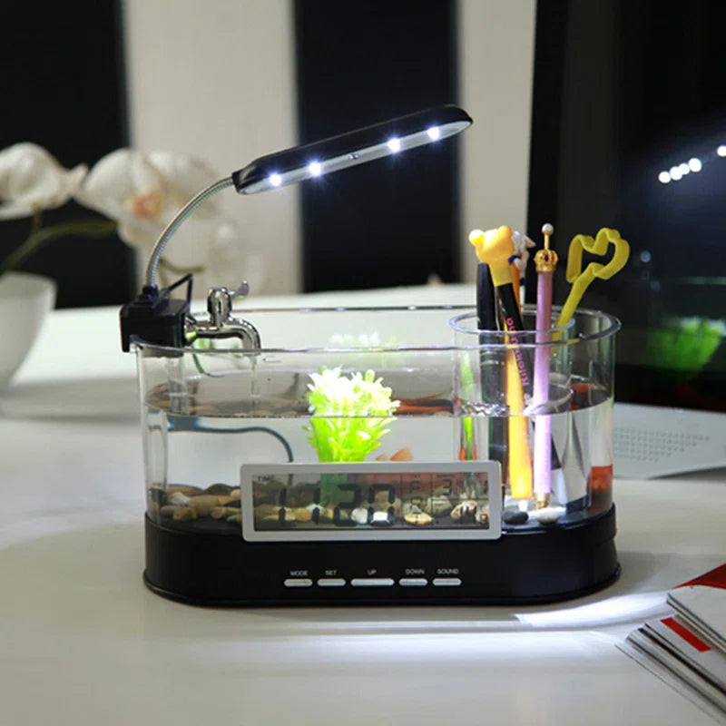 Cheril 1.8 Gallons USB Desktop Aquarium Kit