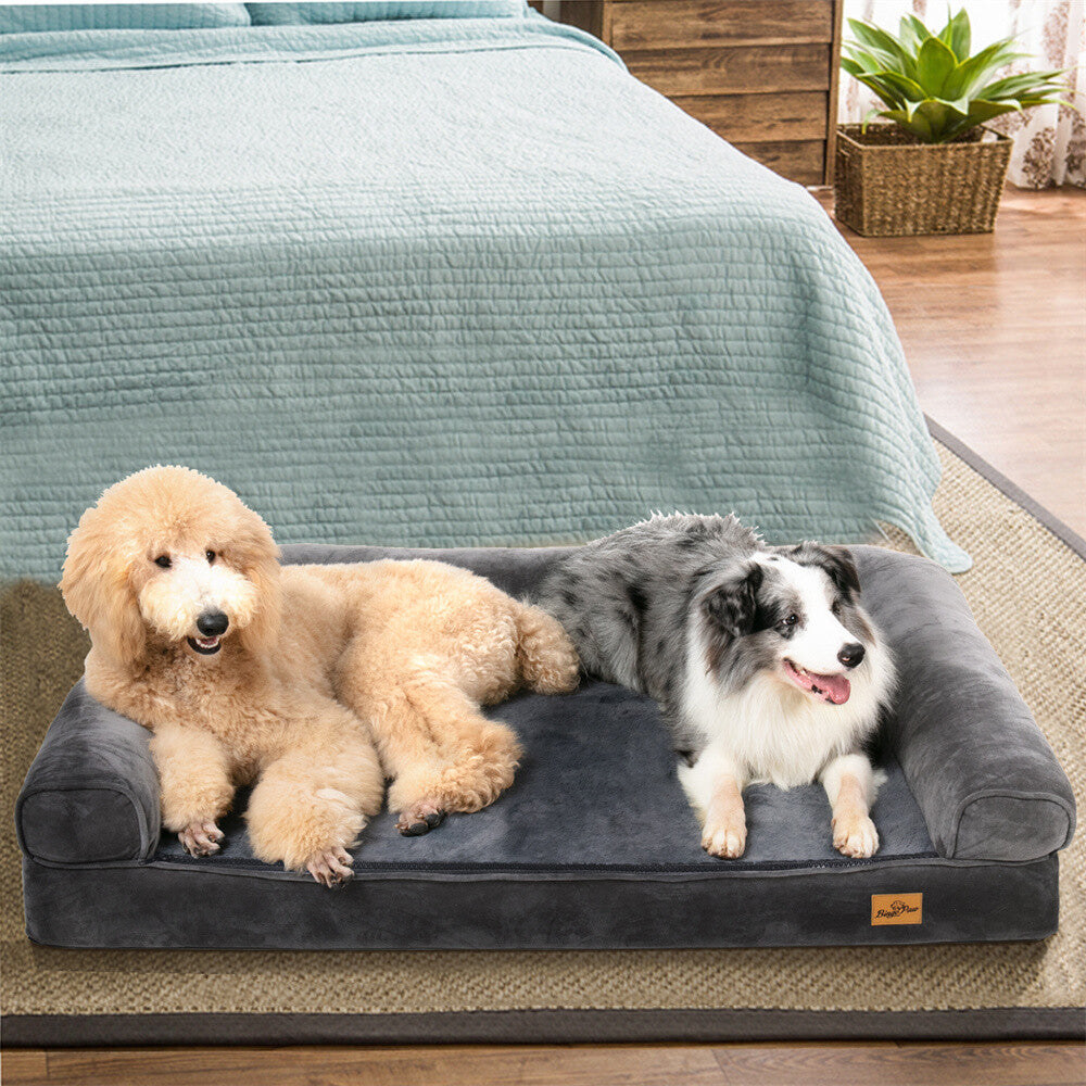 Memory Foam Dog Bed Durable Oxford Waterproof Orthopedic Medium to Large XXL Pet