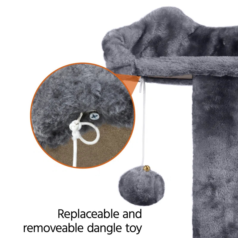 Dagenham Cat Tree Tower Condo Cat Furniture with Scratching Post for Kittens