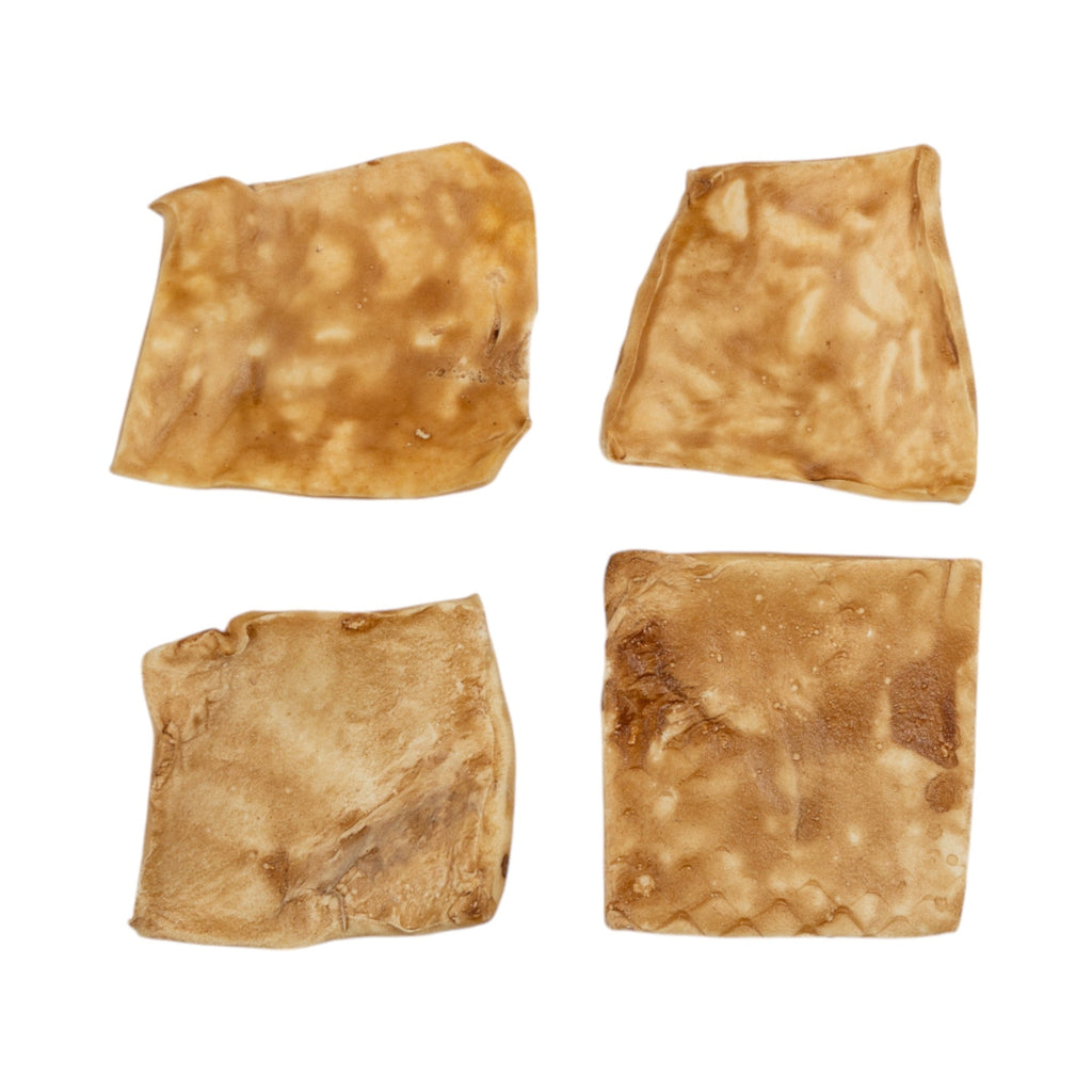Country Living 4” x 4” Beef Cheek Chip Dog Treats – Chicken Flavor – 5 Count Bag – All-Natural, High-Protein, Long-Lasting