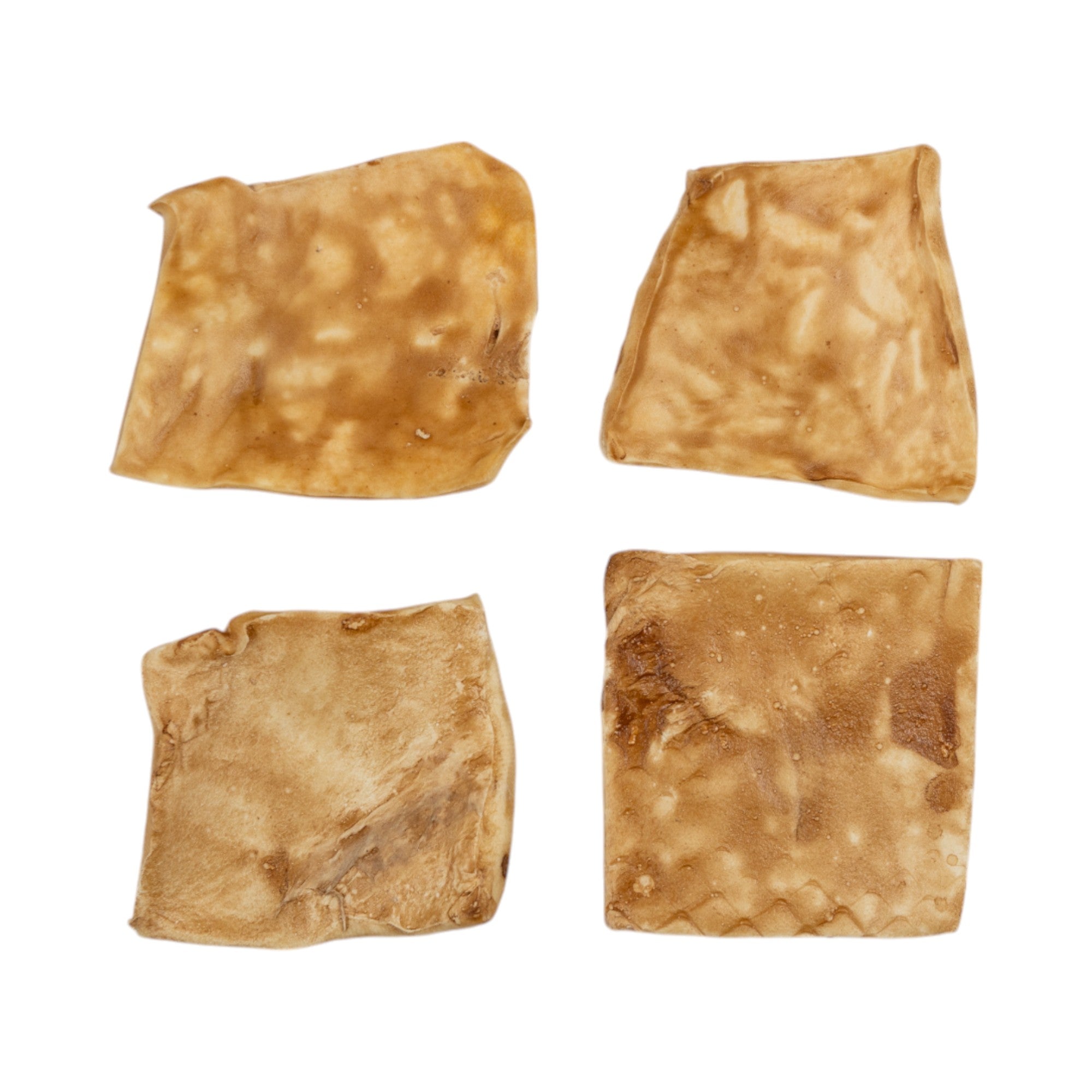 Country Living 4” x 4” Beef Cheek Chip Dog Treats – Chicken Flavor – 5 Count Bag – All-Natural, High-Protein, Long-Lasting
