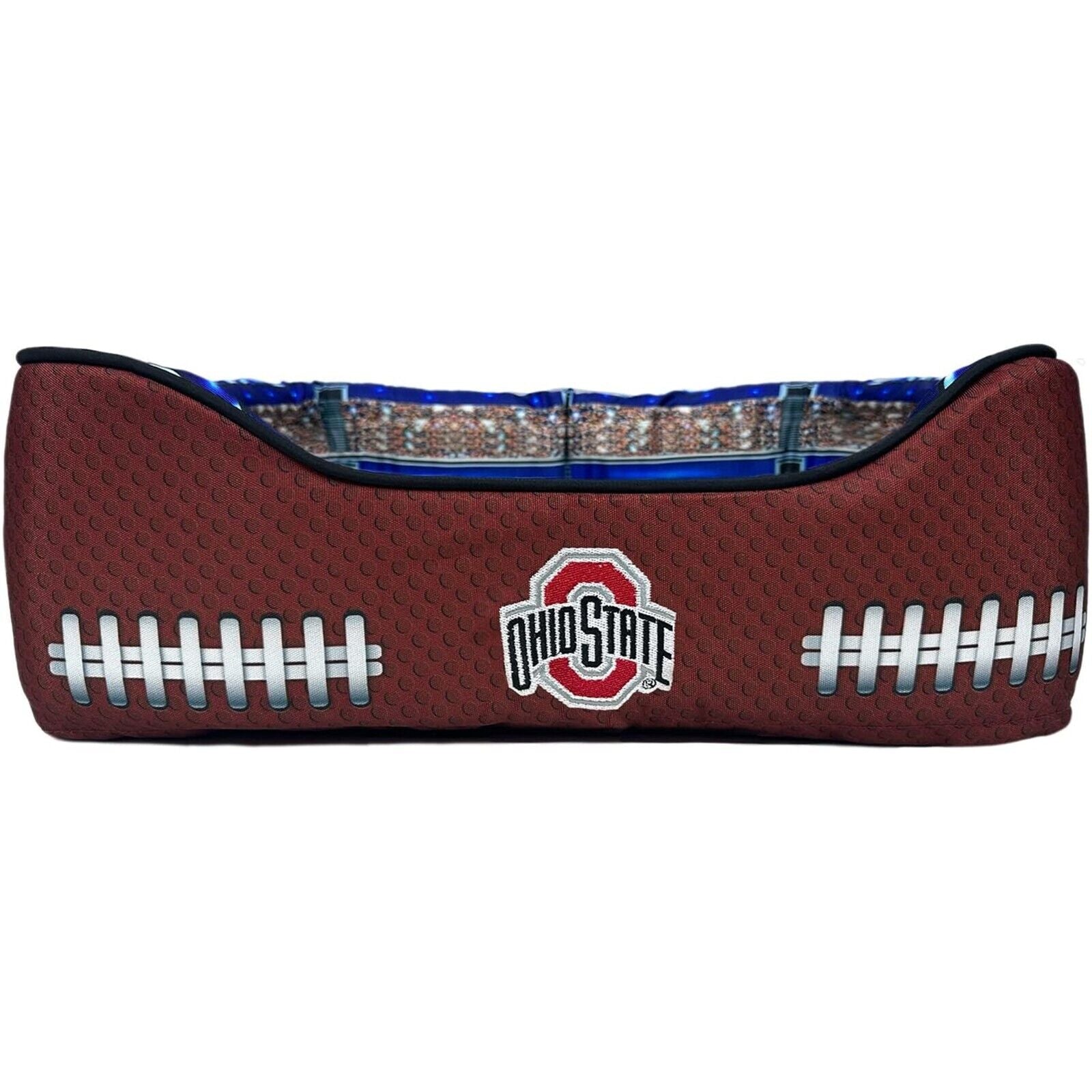 Pets First NCAA Football Stadium Pillow Bed for Dogs & Cats Sporty Dog Bed