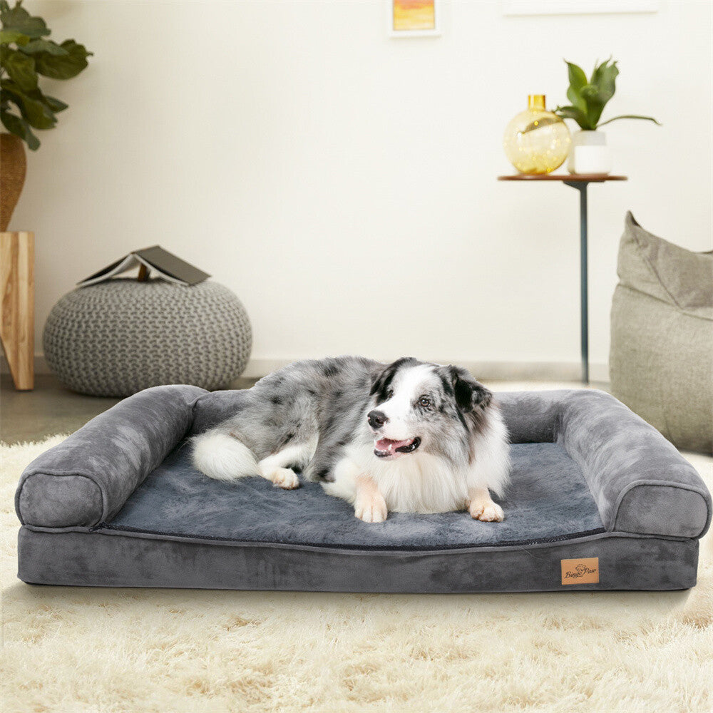 Memory Foam Dog Bed Durable Oxford Waterproof Orthopedic Medium to Large XXL Pet