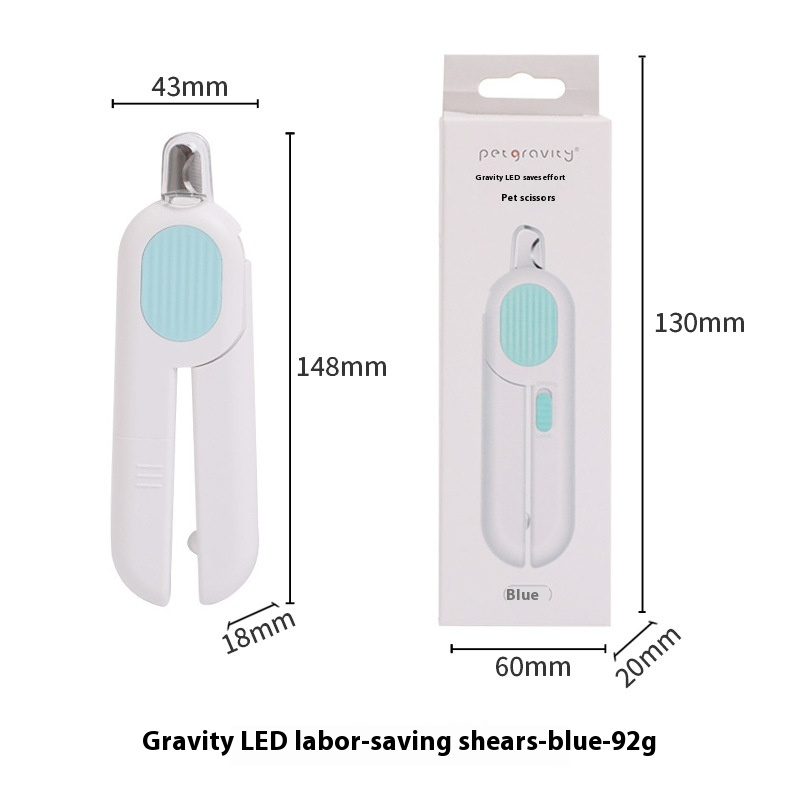 Professional Pet Nail Clippers with LED Light