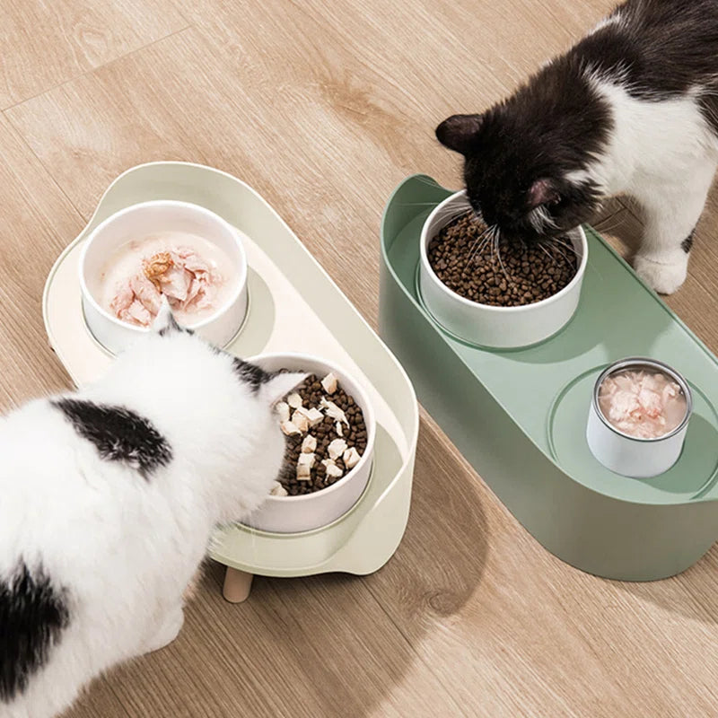 Azion Double Bowl Elevated Feeder