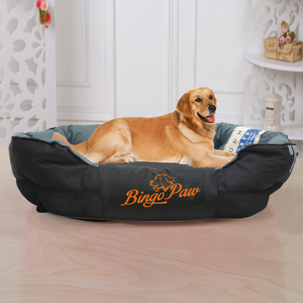 L-XXL Waterproof Dog Bed Orthopedic Sofa Soft Pet Bed Stuffed Pillow Kennel Mat