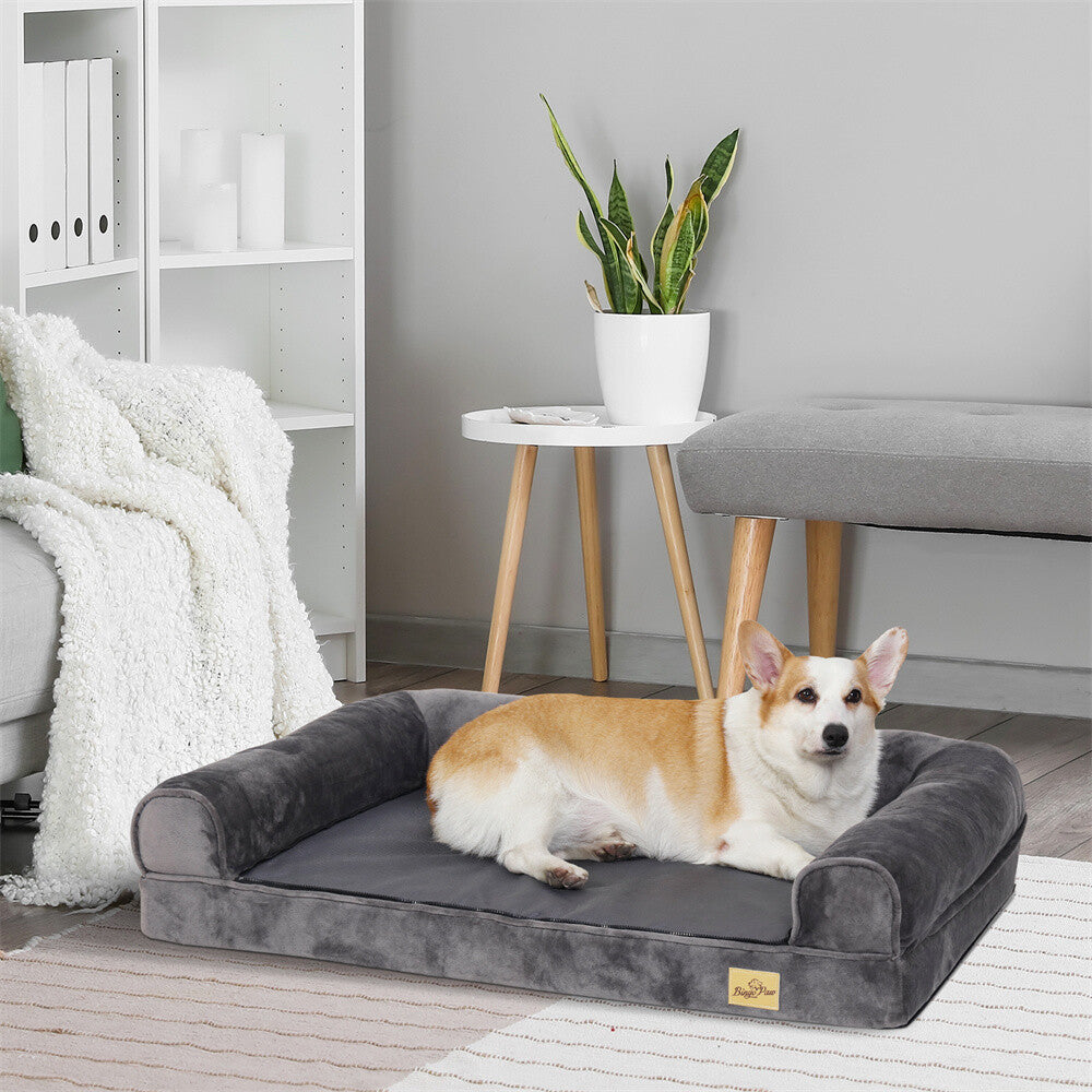 Memory Foam Dog Bed Durable Oxford Waterproof Orthopedic Medium to Large XXL Pet