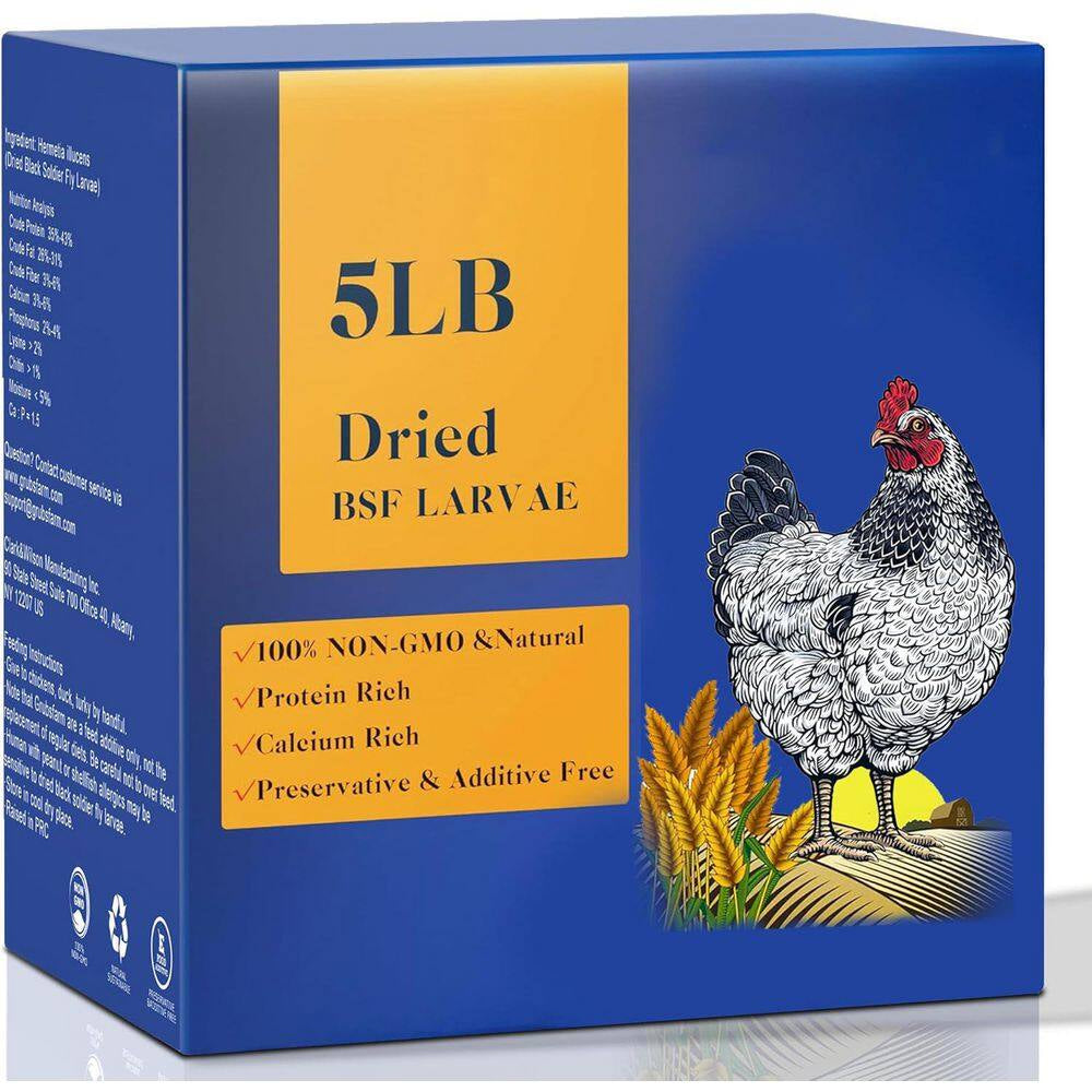 Calcium-Rich Non-Gmo Chicken Feed 85X More Calcium than Mealworms 5Lb Molting Supplement for Hens Ducks Turkeys