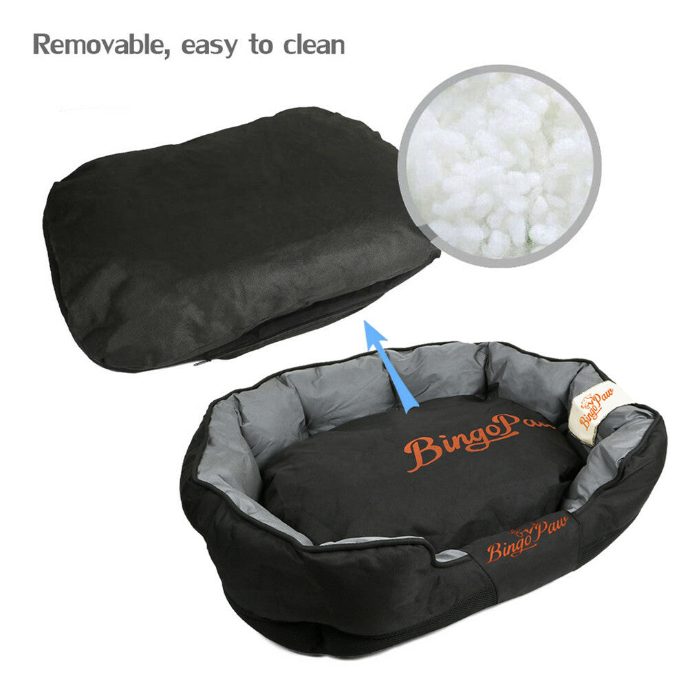 L-XXL Waterproof Dog Bed Orthopedic Sofa Soft Pet Bed Stuffed Pillow Kennel Mat