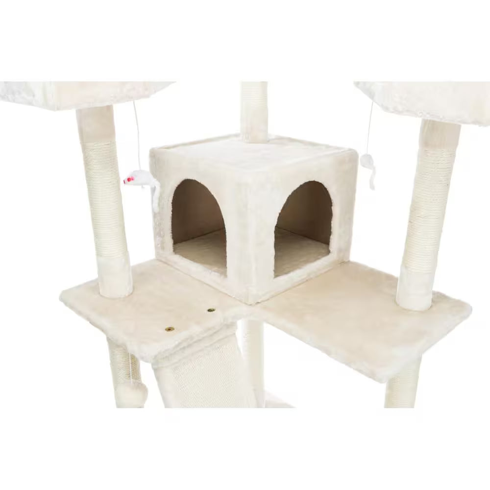 X-Large Cream Celeste Cat Tower