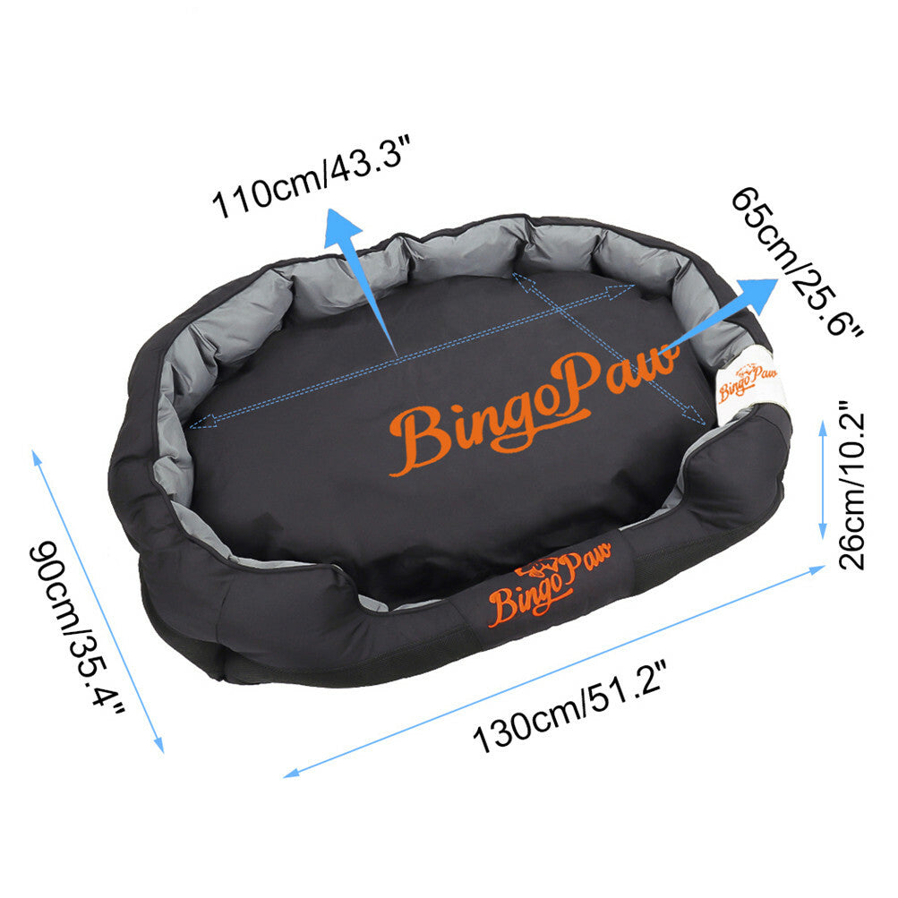 L-XXL Waterproof Dog Bed Orthopedic Sofa Soft Pet Bed Stuffed Pillow Kennel Mat